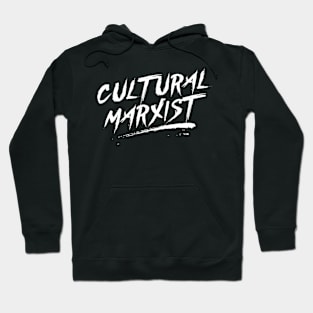 CULTURAL MARXIST - WHITE INK Hoodie